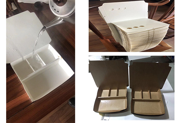 QJ-D全自動多格紙餐盒機樣品